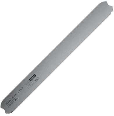 Staleks Pro Expert Base de acero inoxidable y madera para limas desechables reemplazables adhesivas y de funda (BASE RECTA)