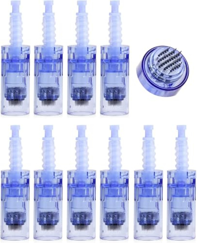 Derma Pen Dr.pen Ultima A6 Needles Derma Pen Needle Cartridges Dr.pen Microneedling 12PIN/36PIN/Nano Round Needle Cartridges, Tips Derma Roller (36 PIN Needles,10 PCS)