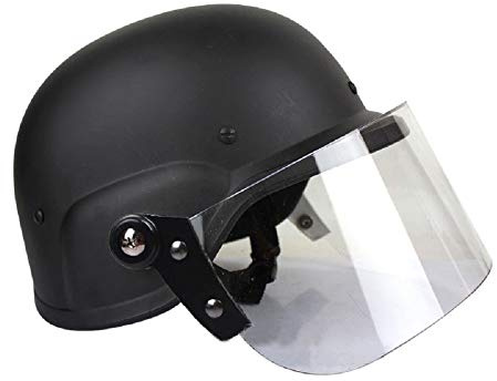 Tactical SWAT M88 Helmet Helmet Airsoft Shooting CS Classic Protective Paintball Helmet with PC Goggles Protective-BK