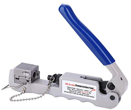 Pince à sertir, outil de sertissage de borne tout-en-un, outil de compression de bornes multifonctions teel pour connecteurs F/BNC/RCA