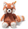 Steiff 075537 Soft Cuddly Friends Benji Roter Panda 28cm, rotbraun