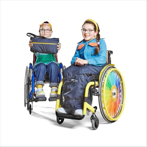 MyBlanket Winter, sedia a rotelle compatta accogliente con fodera in caldo pile, antivento e impermeabile, per rimanere seduti, parapioggia, per utenti manuali ed elettrici di sedia a rotelle, sedia a