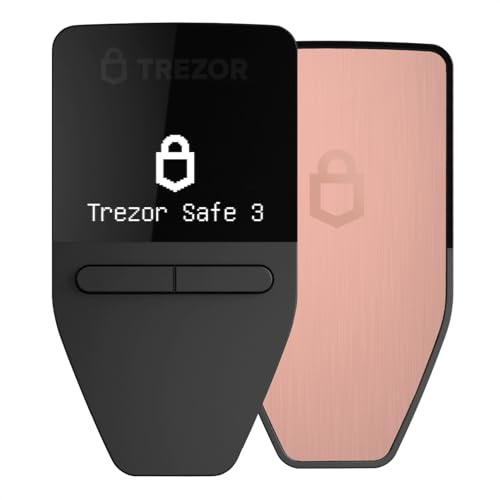 Trezor Safe 3 - Passphrase und Krypto Hardware Wallet mit Secure Element-Schutz – Kaufen,Speichern,Verwalten Sie Digitale Assets Einfach und Sicher (Galactic Rose)