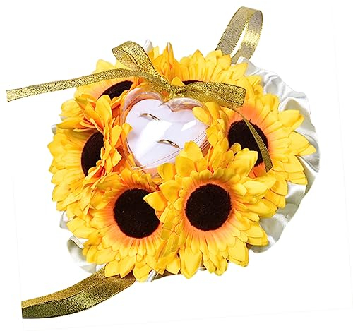 Warmhm Sonnenblumenkissen Bräutigam Ringkissen Die Blumen