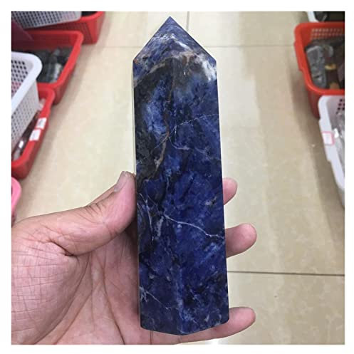 RVBLRDSE Natural Blue Stone Pillar Crystal Stick Point Pillar Mace Pillar Decoration Crystal Specimen