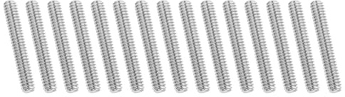 PATIKIL 1/4-20 UNC Asta Filettata Integrale Acciaio Inossidabile 304, 15pz Lungo 1.8 Vite Filettata Lunga Filettatura Destra Tutti Perni Asta Filettata per Bulloni Ancoraggio, U-Bolts