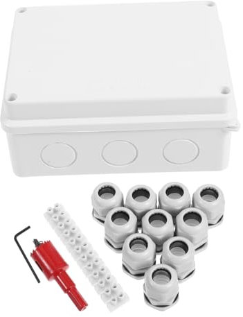 OKUMEYR 1ensemble Boîte De Jonction Étanche Extérieure Avec Connecteurs De Raccordement Électrique Pour Projets Intérieurs Et Extérieurs Installation Facile Avec Outils Inclus