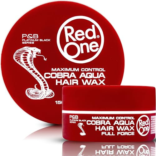 RedOne Aquatisches Haarwachs Cobra 150ml | Kantenkontrolle | Ultra-Halt | Haarwachs für Männer und Frauen | Erdbeerduft | Maximale Kontrolle