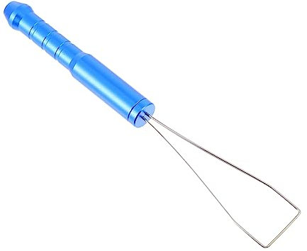 UKCOCO Tastatur Tastenkappenabzieher Aus Aluminiumlegierung Tragbarer Keycap Puller Für Mechanische Tastaturen Zubehör Für Tastaturreinigung Und Wartung Blau