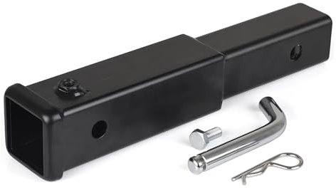 JBJXFAMAY Gancio di Traino per rimorchio Accessori di Traino Estensione Gancio di Traino da 245 Mm con Tubo Ricevitore di Traino da 2 Pollici Barra di Traino