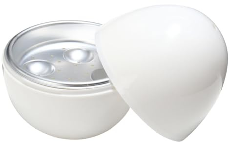 ZUNOXAZ Mikrowellen Eierkocher Rund Eier Kapazität Automatische Temperaturkontrolle Feuchtes Garen PP und Aluminiumlegierung Sicher und Leicht zu Reinigen Schonendes für Frische Zarte Eier