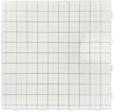 Placas Para Cuentas De FusióN Tableros perforados con cuentas fusibles de 104x104 pines, tableros Perler resistentes al calor 2,6mm, alargan el cuadrado del clavo(White Draw line)