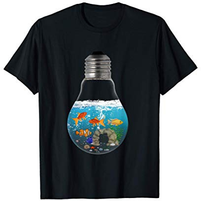 Aquarist aquaristic aquarium in a lightbulb T-Shirt