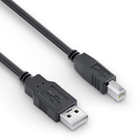 Sonero® USB 2.0 Kabel, aktives Verbindungskabel mit Signalverstärker, Druckerkabel, USB-A Stecker auf USB-B Stecker, 480 Mbit/s, 15.0m, schwarz