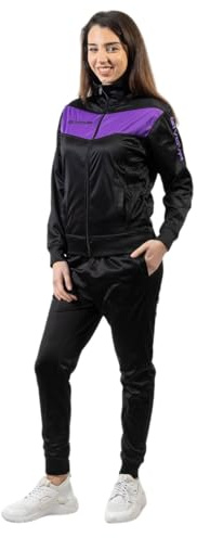 GIVOVA Unisex Survêtement Visa Melange Jogginganzug, NOIR/VIOLET 4S,