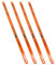 Lot de 4 lames de scie à métaux, 300 mm, 24 tpi, universelles, haute performance, en acier allié, pour bois, métal, plastiques (orange)