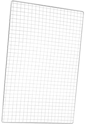 BEBEMOKO Rejilla para barbacoa de acero inoxidable, 40 x 25 cm, antiadherente, fácil de limpiar, cesta para parrilla