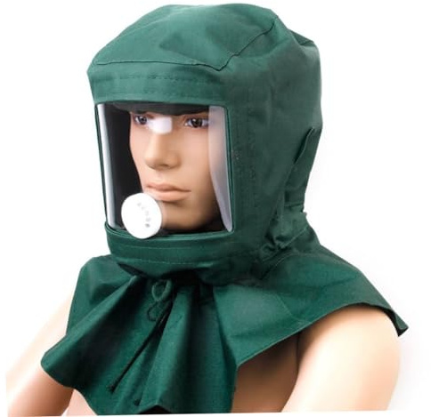 GETAJGHSD Windproof Hood Mask for Sandblasting Providing Dust Protective Tool Functionality for Sand Blasters and Painting Mask Scenarios Made Material