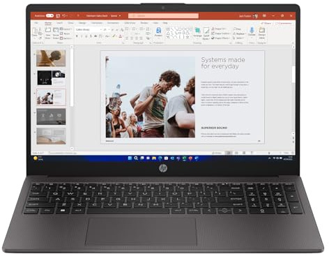 HP 255 G10 15.6 Laptop | AMD Ryzen 5 | 8GB RAM | 256GB SSD | Full HD Display | HD Webcam | Stereo Speakers | Windows 11 Professional | Grey