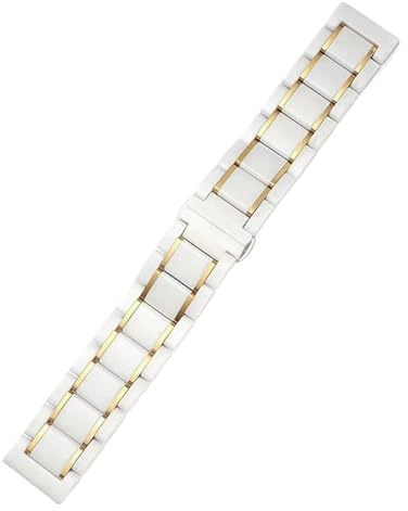 Keramiskt klockarmband 14 mm 18 mm 20 mm 22 mm metallband med snabbkoppling Universal Justerbar