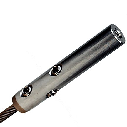 HAMBURGER TAUWERK-FABRIK EST. 1901 10 x Spannschraube - Seilspanner - für Geländerfüllung / 3mm & 4mm Drahtseil