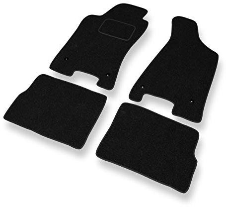 Mossa - Fußmatten Auto kompatibel mit Audi 80 IV B4 (1991-1996) - schwarz Automatten Autoteppiche 1