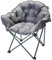 Skandika gepolsterter Campingstuhl Moonchair Premium | Bequemer Klappsessel mit Lehne, bis 150 kg, inkl. Tragetasche | Indoor und Outdoor Stuhl für Garten, Balkon, Camping