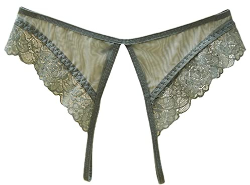 XIUH String Ficelle élastique Femme Slip Thong String Ouvert Femme Sexy Chic Dentelle String Femme Sexy Chic Dentelle Slips String Ficelle pour Femme Souvetements String Fendu Lingerie Sexy