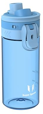Super Sparrow Borraccia Bambini - 500ml - Bottiglia Senza BPA, a Prova di Perdite - Borracce TouchGulp Flusso Rapido Con Un Clic per Scuola, Sportiva, Palestra