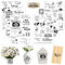 Rub On Sticker Reiseaufkleber, 6 Stück A5 Rub On Aufkleber, Rub On Folie Transferaufkleber, für Möbel, Glas, Holz, Scrapbooking, DIY Basteln Deko (Reiseaufkleber)