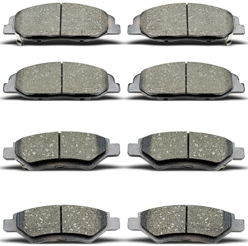 DYZJKWJW D1332 D1337 Front Rear Ceramic Brake Pads Set Fit For 2008 2009 2010 2011 2012 2013 2014 Cadillac CTS