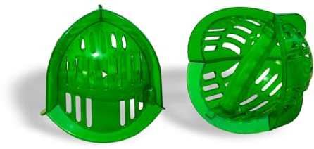 AquaLogix Low Resistance Aquatic Bell Set - Green | Aquatic Dumbbells | Quick Start Guide | Water Weights | Therapy, Cardio & Muscle Toning | Durable Polycarbonate | Pair (LRPCBELL)