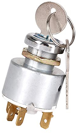 RUIZHI Interruptor de Encendido, 12V Universal Interruptor de Control de Encendido Automático del Coche con 2 llaves para Automóviles Motocicletas Barcos