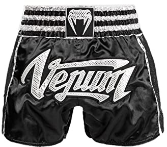 Venum Absolute 2.0 Muay Thai Shorts, Schwarz/Silber, XL Unisex