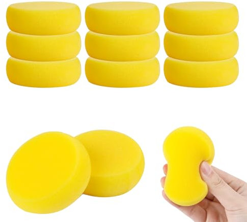 12 Stücke Malschwamm,Runder Synthetischer Kunst Schwamm,Synthetische Schwämme Für Malerei Keramik Aquarell Kunst Schwämme