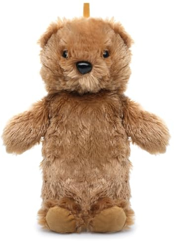 A2Z Värmeflaskor 3D Djur Nalle Mjuk Plysch Fleeceöverdrag 750ML Hållbar Läckagesäker - Hot Bottle HB0273 Teddy Bear