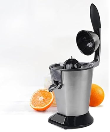 DRINKPOD Premium Electric Orange Juicer | Stainless Steel Citrus Squeezer With New Ultra-Powerful Motor and Soft Grip Handle for Effortless Juicing, Auto Shutoff, Dishwasher-safe Parts, Pulp Control