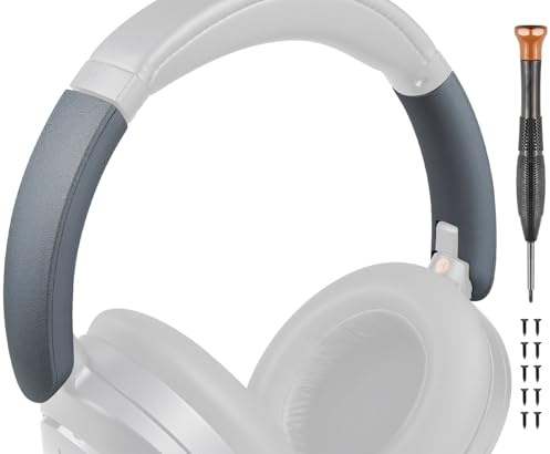 SOULWIT Headband Side Cover Slider Outer & Inner for Sony WH-XB910, XB910N Extra Bass Noise Cancelling Headphones(Do Not Fit WH-XB900N), Replacement Head Band Repair Part Accessories Kit - Grey