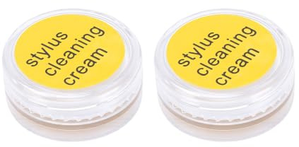 Bewinner Gel Limpiador de Lápiz óptico, Limpiador de Agujas Antiestático Reutilizable para Tocadiscos, Paquete de 2 Gel de Limpieza de Agujas Seguro para Todos los Tocadiscos, Accesorios Eficaces