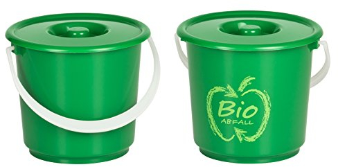 Kigima Bioeimer Biomülleimer Komposteimer 2,7L (2 STK) Grün