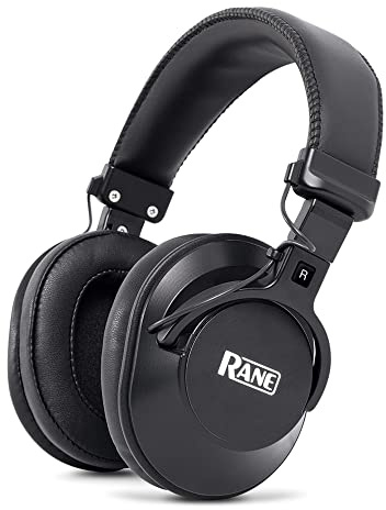 Rane RH-50-40 mm Full-Response, High-Fidelity Over-Ear Kopfhörer mit zwei abnehmbaren Kabeln (gerade & Spiral), 3,5 mm Stecker