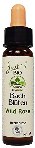 Wild Rose Nr. 37 Just´s BIO Bachblüten 10 ml Hundsrose Original englische BIO Bachblüten Blütentherapie für Mensch und Tier