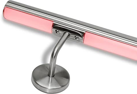 Stainless Steel Stair Handrail with Natural White LED Multicolour LED Preparation (190 cm, Handrail with RGB Multicolour LED)
