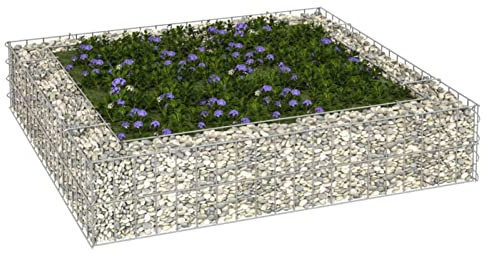 Gecheer Gabion,Plantering,Upphöjd säng,Metall, trädgård,Utanför,Galvaniserat stål,100/300/500/800x100x20 cm,Trädgård Gabion,Garden Plantering,Utomhus Gabion,Utomhus Gabion,Utomhus Plantering