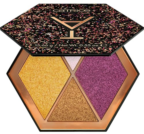 Catrice ABOUT TONIGHT Highlighter Palette, Nr. C01, Mehrfarbig, 4 Farben, vegan, ölfrei, ohne Parfüm, ohne Alkohol, 1er Pack (15.66g)