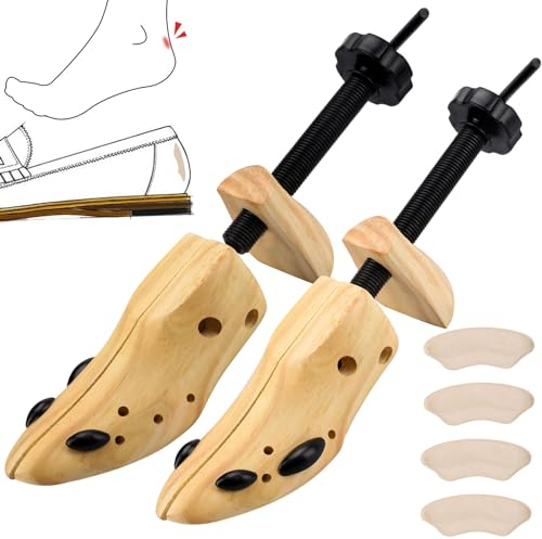 Altamejor Schuhspanner für Herren und Damen, Schuhdehner aus Kiefernholz für Herren, 2 Stück schuhspanner holz, Schuhspanner Herren Und Dame, (42-46)