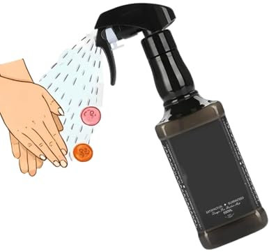 500ml bouteille de spray pour coiffure, spray cheveux vide, pulverisateur cheveux, Bouteille de pulvérisation vide de conception unique en plastique de 500ml, Convient pour la maison, coiffeur