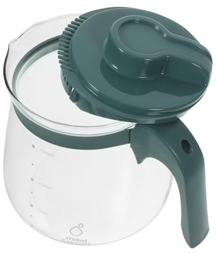 IMIKEYA Sturdy Glass Cold Water Bottle Set Large Size Heat Resistant for Tea and Cold Beverages Random Color