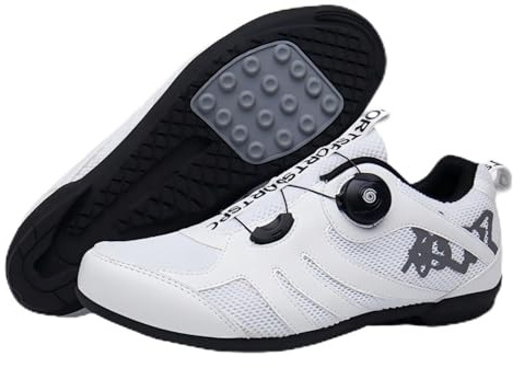 Cykelskor för män kvinnor, street och mountainbike-skor, Unisex MTB Flat Pedal Shoe, utomhuscykelskor, med reflekterande/gummi yttersula 36–47 EU