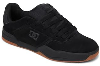 DC Shoes Homme Central-Leather Shoes Basket, Noir, 42 EU